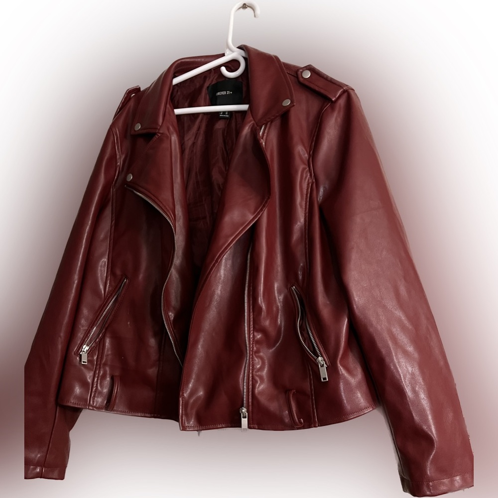 Women’s Faux Leather Jacket size 3x